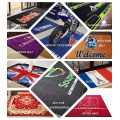 Custom logo outdoor mat Outdoor Indoor  Printed  Logo Carpet Rubber Entry Door Foot Mats